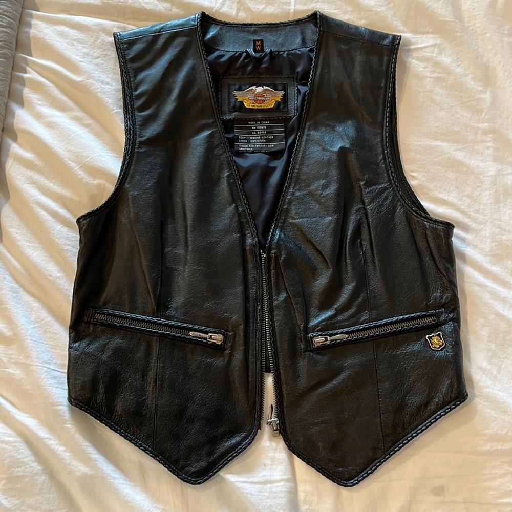 Harley-Davidson leather women’s vet